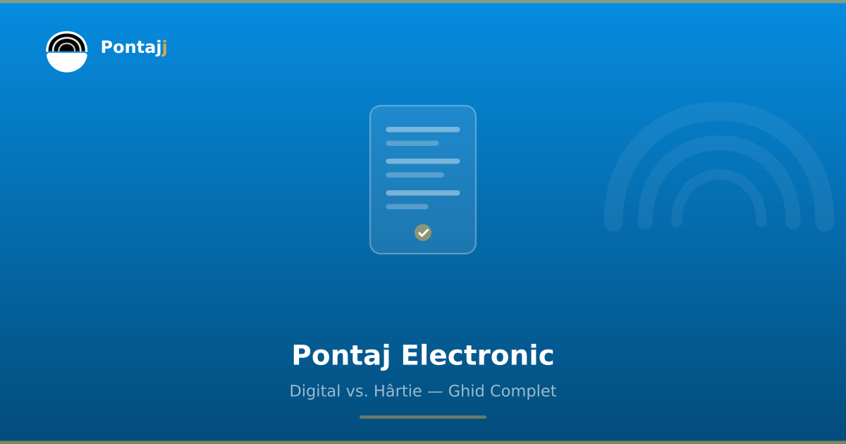Ce este pontajul electronic și de ce ai nevoie de el
